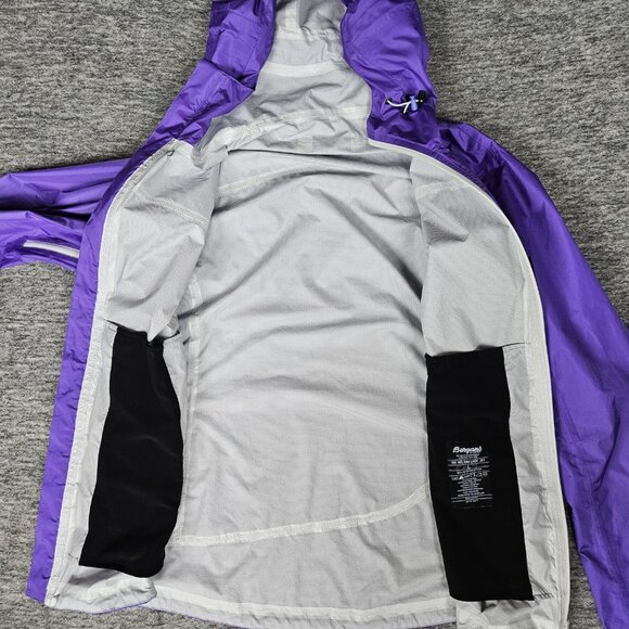 BERGANS OF NORWAY 1181 Helium Jacket Women's Large Thin Hooded Sealed Skiing - Picture 5 of 13